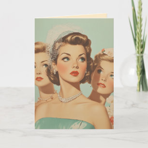 Retro Bridesmaids in Style Card