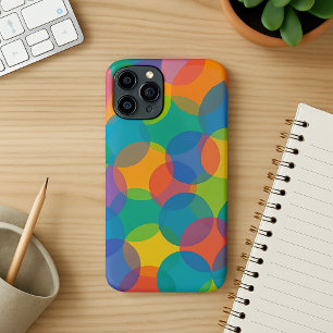 Retro Bright Colors Amorphous Shapes Art Pattern iPhone 17 Case