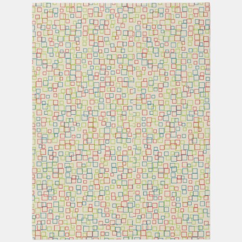 Retro Bright Square Pattern Area Rug