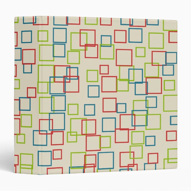 Retro Bright Teacher's Lesson Plan Binder Gift (Front/Spine)