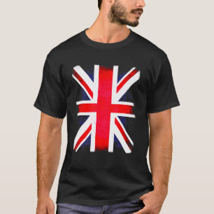 Retro British England Union Jack Uk Flag Patriotic T-Shirt