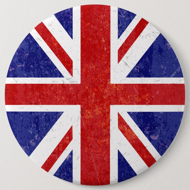 Retro British flag Button (Front)