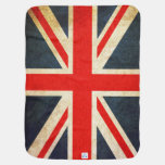 Retro British Union Jack Flag Baby Blanket