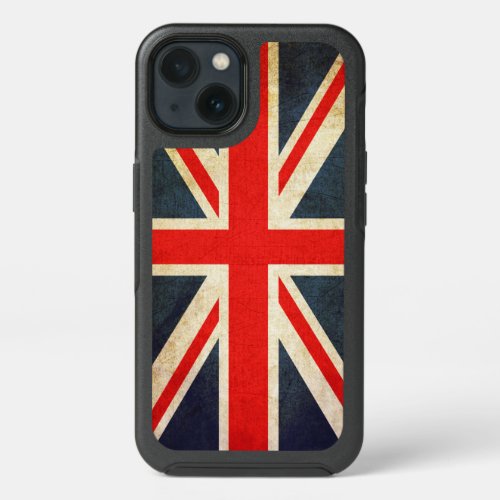 Retro British Union Jack Flag iPhone 13 Case