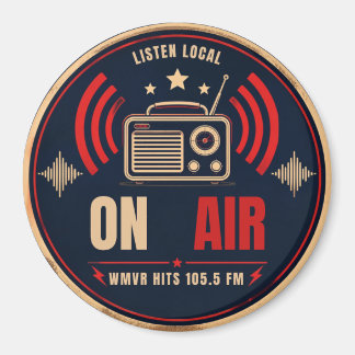 Retro Broadcast "ON AIR" Radio Magnet