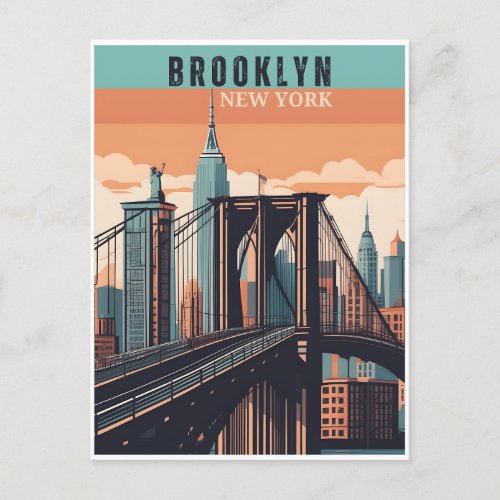 Retro Brooklyn Exploring NYCs Nostalgic Borough Postcard