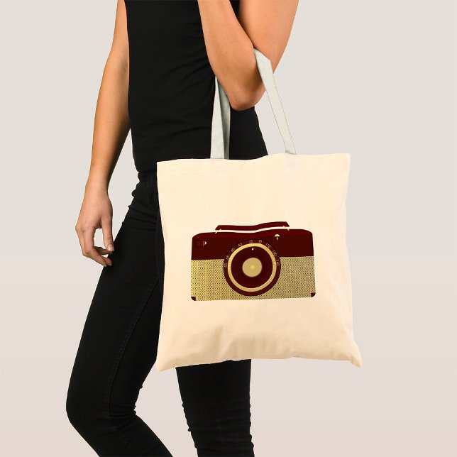 Retro Brown And Gold Antique Radio  Tote Bag (Creator Uploaded)