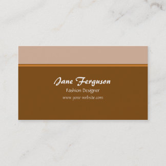 Retro Brown Business Card