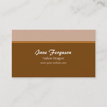 Retro Brown Business Card by morning6 at Zazzle