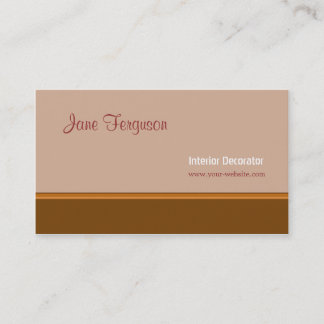 Retro Brown Business Card