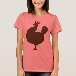 Retro Brown Chicken T-Shirt
