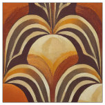 Retro brown seventies seamless pattern fabric