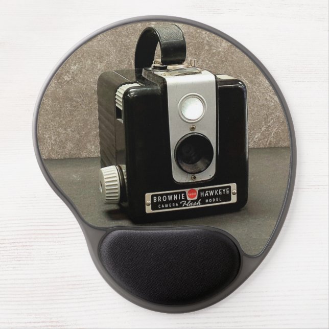 Retro Brownie Camera Gel Mouse Pad (Front)