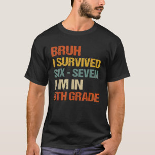 Retro Bruh Back To School Teacher 8th Grade Meme T-Shirt