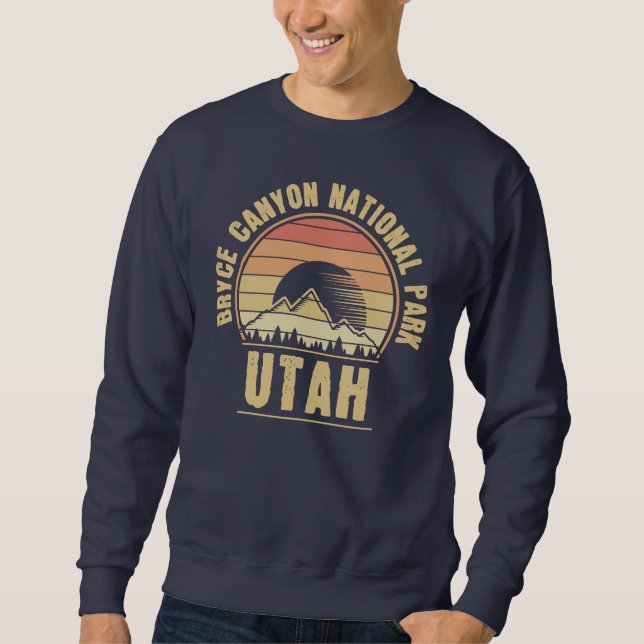 Retro Bryce Canyon National Park Utah Sweatshirt (Front)