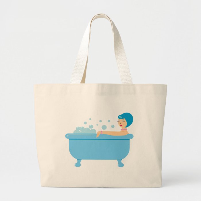 Retro Bubble Bath Girl Bag