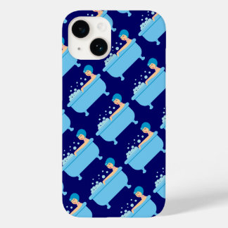 Retro Bubble Bath Girl Case-Mate iPhone 14 Case