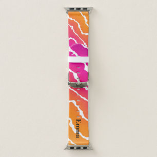 Retro Bubble Comic Pop Colorful Abstract Design Apple Watch Band