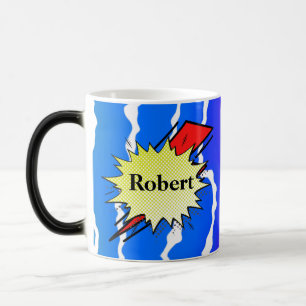 Retro Bubble Comic Pop Colorful Abstract Design Color Morph Mug