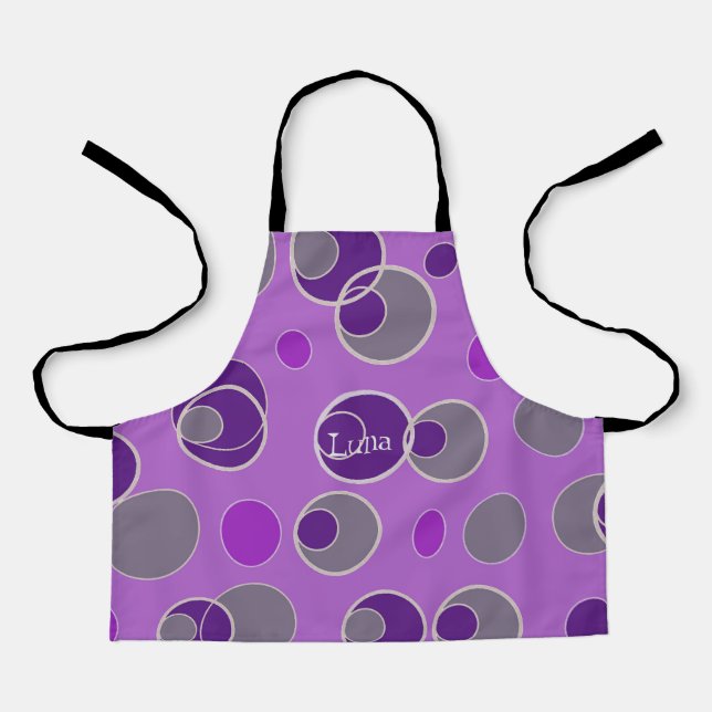 Retro Bubble Pattern Apron (Front)