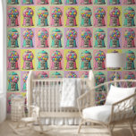 Retro Bubblegum machine  Wallpaper<br><div class="desc">A fun bright pastel pop art pattern featuring vintage style bubblegum machines.</div>