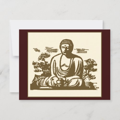 Retro Buddha Custom Invite