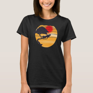 Retro Buddhist Bonsai Japanese Aesthetic Bonsai Tr T-Shirt