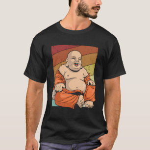 Retro Buddhist Symbol Statue Priest Buddhism T-Shirt