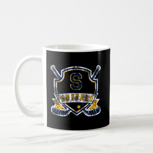Retro Buffalo Ice Hockey Jersey Vintage Sabre Gift Coffee Mug