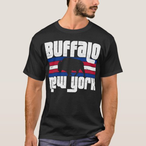 Retro Buffalo New York City Pride T_Shirt
