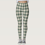 Retro Buffalo Plaid Tartan Pattern Forest Green    Leggings<br><div class="desc">Retro Buffalo Plaid Tartan Pattern Forest Green Leggings</div>