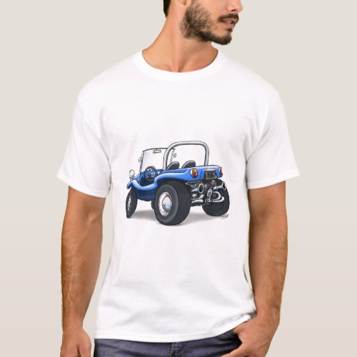 retro buggy open topped in blue T_Shirt