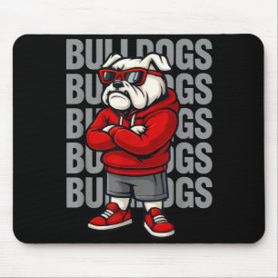 Retro Bulldogs Gift For Men Women Boys Girls Kids  Mouse Pad