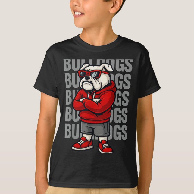 Retro Bulldogs Gift For Men Women Boys Girls Kids  T-Shirt (Front)