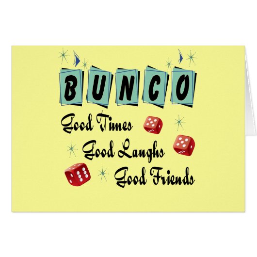 Retro Bunco Cards (Front Horizontal)