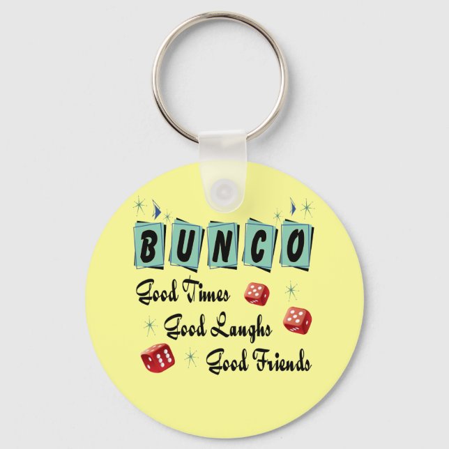 Retro Bunco Keychain (Front)
