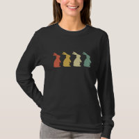 Retro Bunnies for Rabbit Lovers T-Shirt