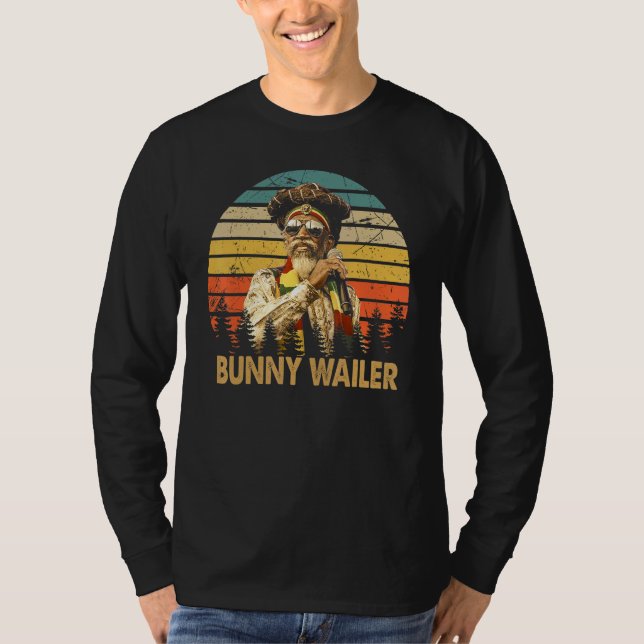 Retro Bunny Design Art Wailers Music Outfits Jamai T-Shirt (Front)