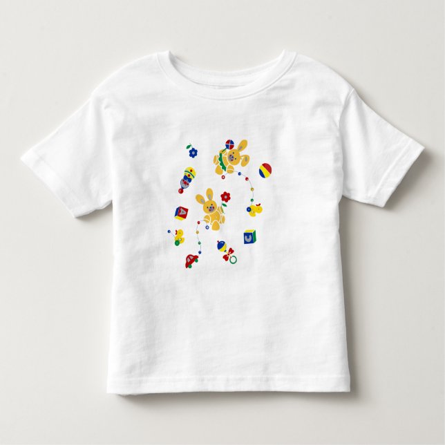 Retro Bunny Toddler T Shirt (Front)