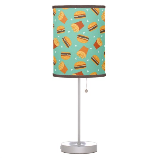 Retro Burger and Fries Table Lamp (Left)