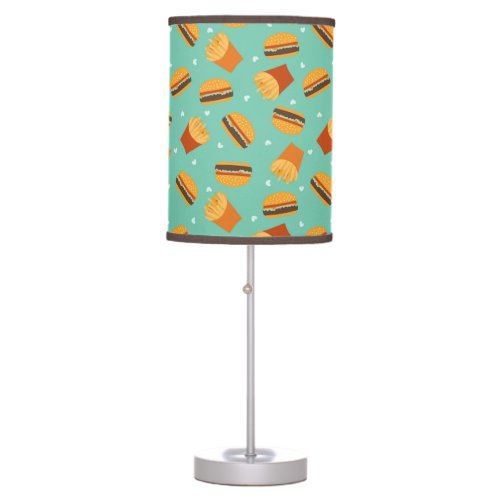 Retro Burger and Fries Table Lamp