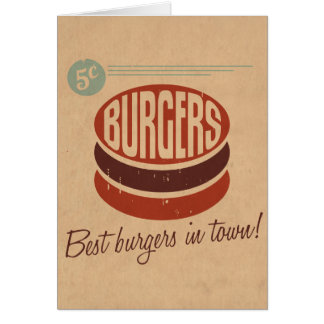 Retro Burger Cards