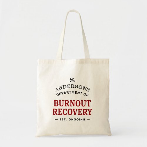 Retro Burnout Recovery Custom Family Nostalgia Two Tote Bag