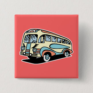 retro bus motor coach button