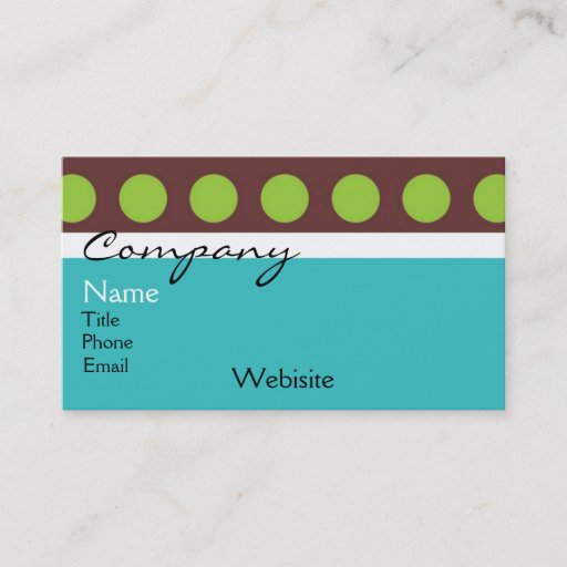 Customizable Retro Business Card