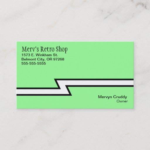 Customizable Retro Business Card