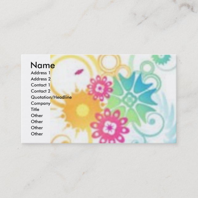 retro business card (Front)