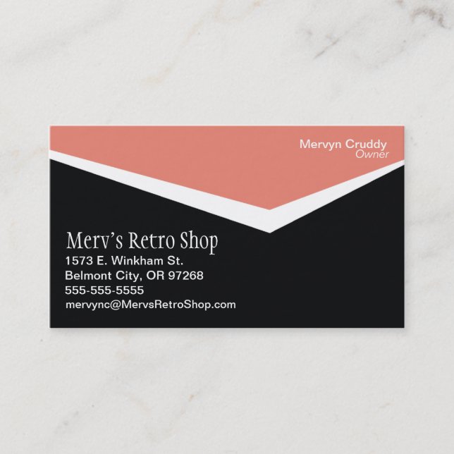 Retro Business Card (Front)