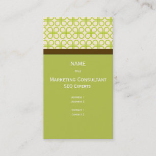 Retro Business Card Marketing Consultant