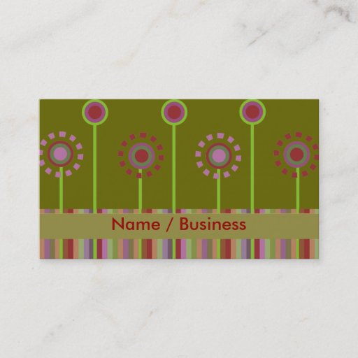 Customizable Retro Business Cards